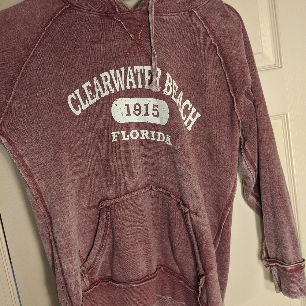 Stone washed, pink Clearwater Beach Hoodie